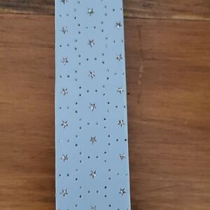 1.5 inch wide starred baby blue belt